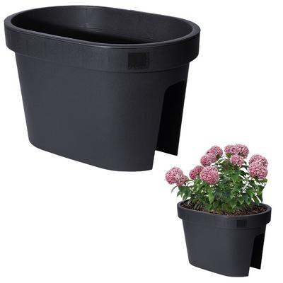 Balcony Flowerpot Box for Railing, Balustrade, Garden Handrail 39.5 Cm