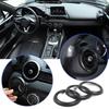 Matte Black Inner Dashboard Air Vent Trim Cover Ring For Mazda MX-5 Miata 16-23
