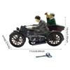 Vintage Men on Tin Tricycle Tin Toy Nostalgic Wind Up Collectible for Home or Coffee Shop Decoration