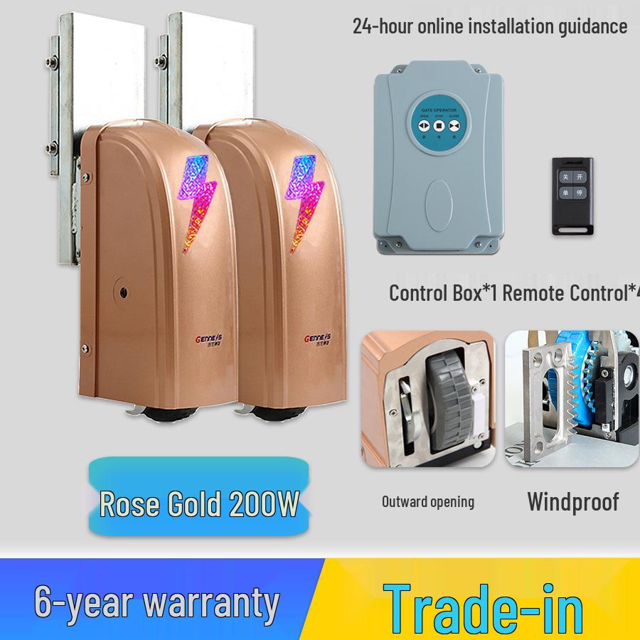 Automatic Double Swing Door Opener with Remote Control and Smart App Integration for Villas