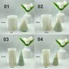 3D Cone Candle Silicone Mold Christmas Tree Soap Mold Art Wax Cake Resin Mold  Desk Decoration