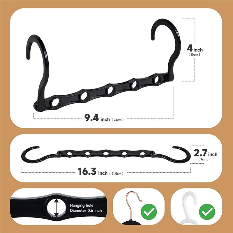 A20F-10 Pack Hanger Organizer Closet Hangers Shirt Organizer Closet Organizer Hangers Space Saving