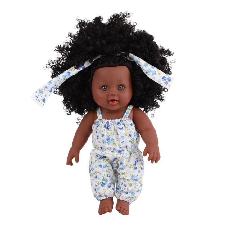 12in African American for Doll for Baby Girls Boys with Black Skin that Looks Re