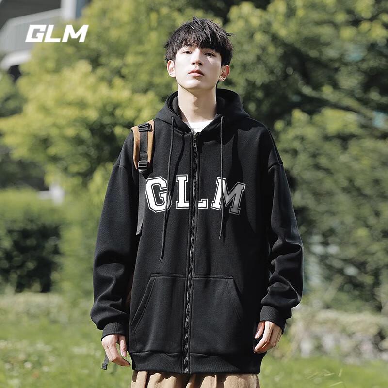 GLM Men s Hooded Zipper Sweatshirt Jacket M