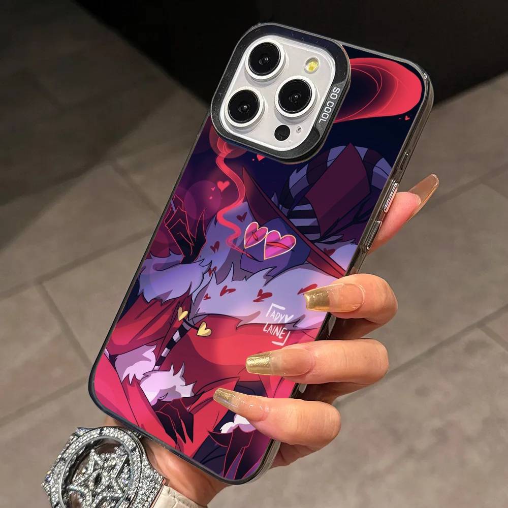 Sir P-Pentious Hazbin Hotel   Phone Case For iPhone 17,16,15,14,13,12,11 Plus,Pro Max,XS,Colorful Silver Black Cover