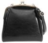 Shoulder Clasp Cowhide Shoulder Crossbody Large Black [RafiCaro] Women's Bag, Strap, Leather, Lightweight, Bag, Mother's Bag, Leather, Bag, Capacity,