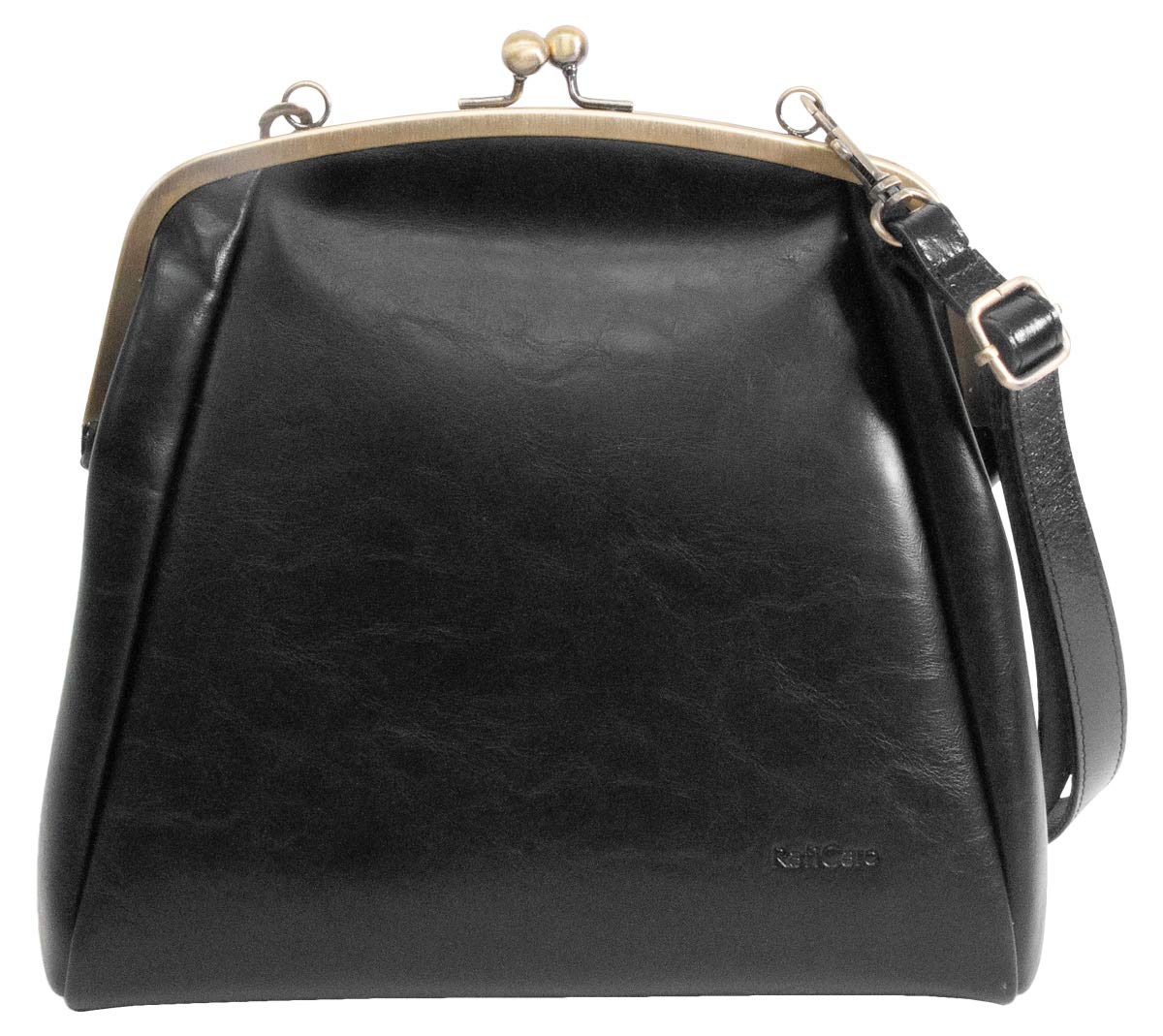 

Shoulder Clasp Cowhide Shoulder Crossbody Large Black [RafiCaro] Women s Bag, Strap, Leather, Lightweight, Bag, Mother s Bag, Leather, Bag, Capacity, чорний