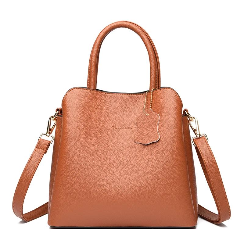 Soft Leather Luxury Handbags Women Bags Designer Female Bags for Women Casual Solid Color Tote Handbag