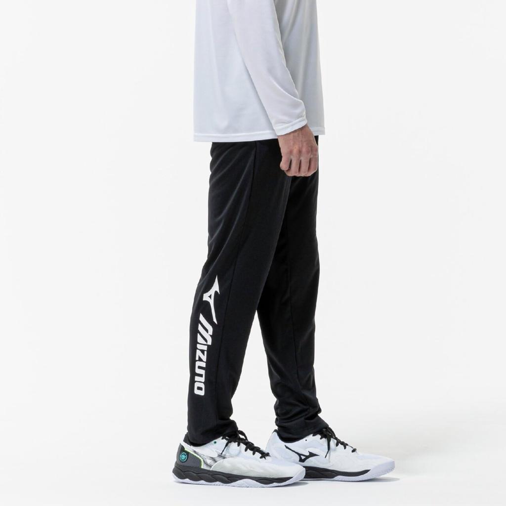 Mizuno Tennis Size 62MDC506 Warm-Up Pants, Sweat-Wicking, Quick-Drying, Unisex, Black, M,