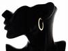 Gold Earrings 585 Wide Decorated Hoops 2.92g Fashionable Design Classic 14k