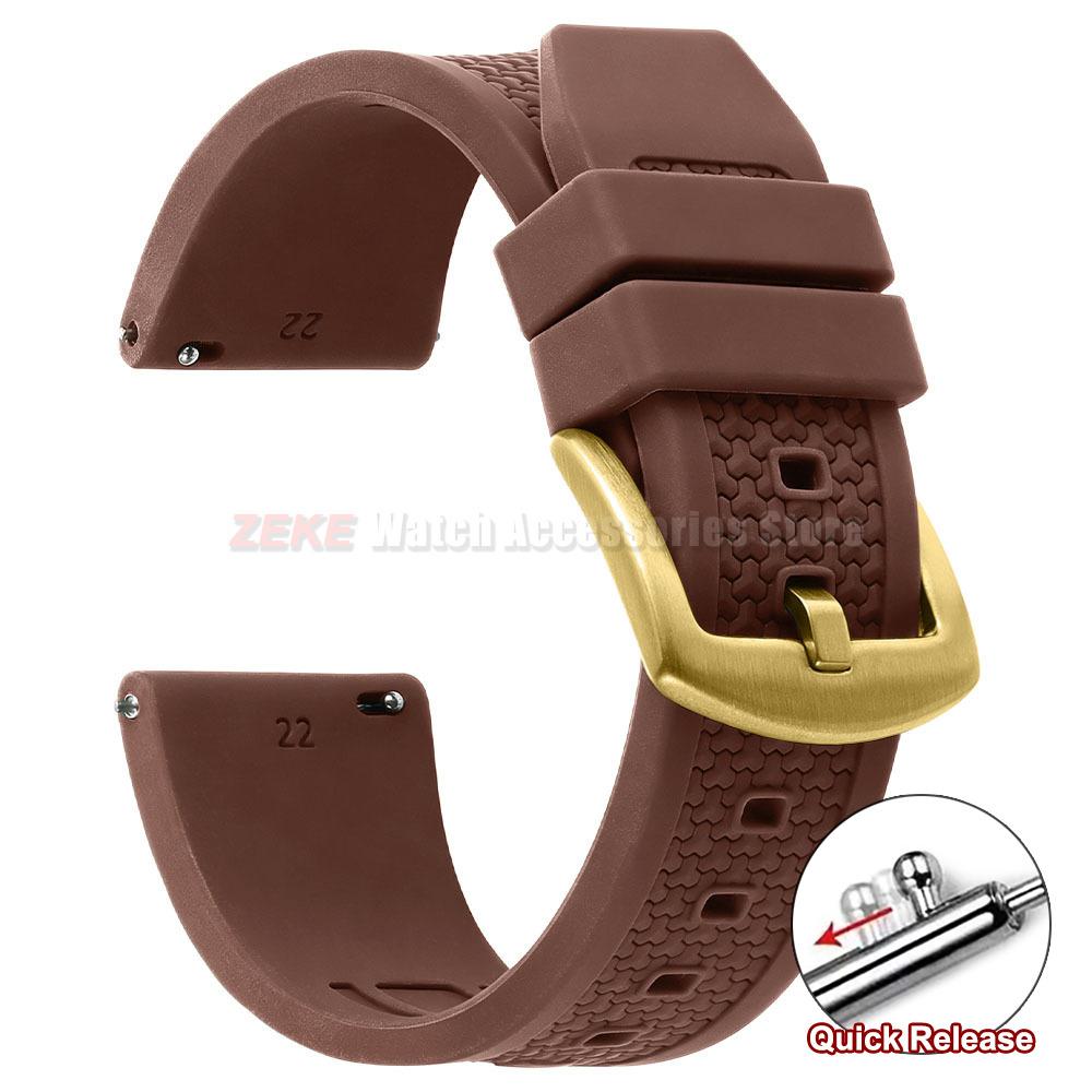 20/22/24mm for Rolex Rubber Strap for Omega Universal Men Silicone Watch Band for Seiko Quick Release Sport Waterproof Wristband