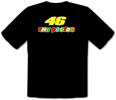 46 THE DOCTOR VALENTINO ROSSI PILOT Black T-shirt -105-