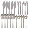 Yanagi Sori Cutlery 4 Types 20 Pieces Set Dessert 20pcs Simple Form Pursuing Ease Use Made Tsubame-Sanjo Japan Stainless Steel Refined Design Smooth