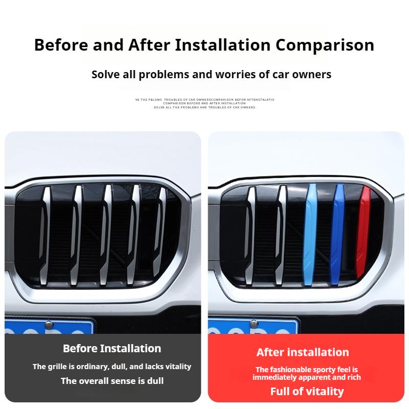 Car Styling For BMW X1 U11 2025-2025 Front Head Grille Grill Decoration Ring Molding Garnish Cover Trim Exterior Accessories