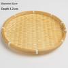 Eco-Friendly Handwoven Natural Bamboo Tray Sturdy Durable for Candle Serving Cosmetic Storage Bathroom Home Decor