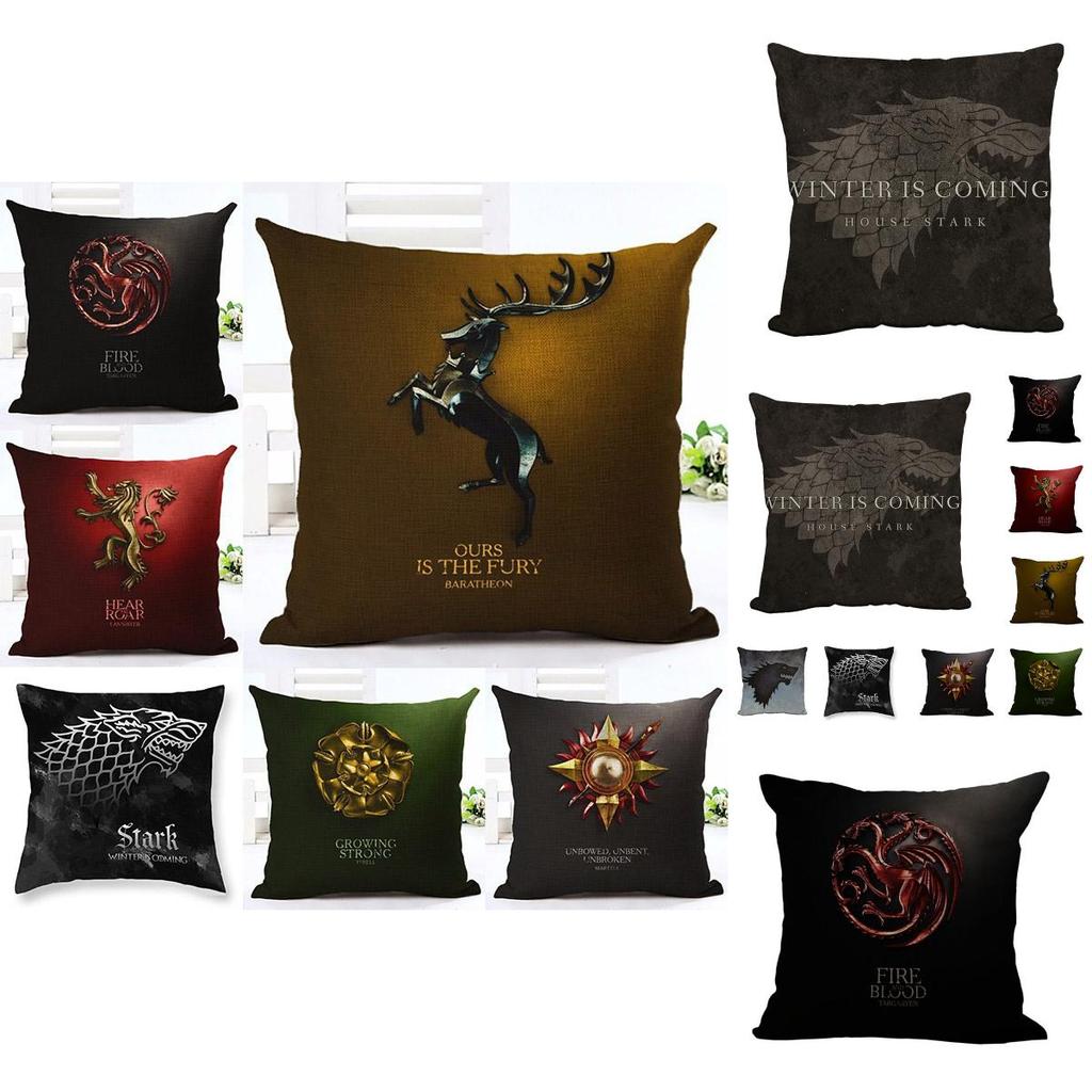 Luxurious Game Of Thrones Fire And Blood Throw Pillow Case For Elegant Home Decor