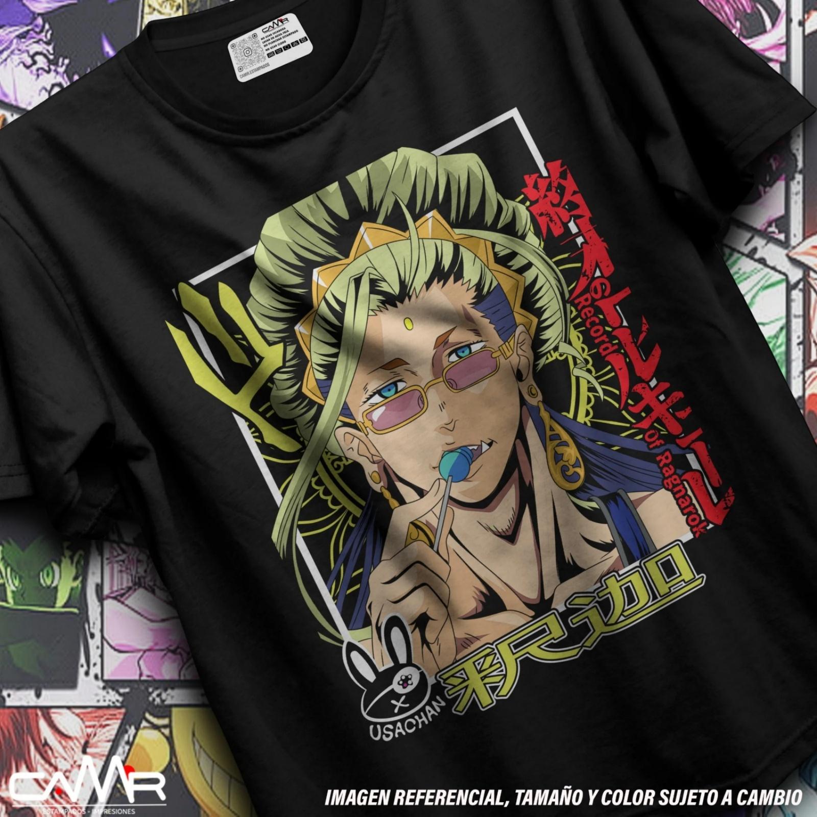 

Buda T-Shirt Record Of Ragnarok Buddha Anime Horror Fan Gift Girl shirt All Size S чорний