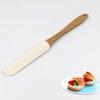1Pc Schaber langlebig Holz Griff Utensil Spachtel Creme Butter abnehmbare Silikon