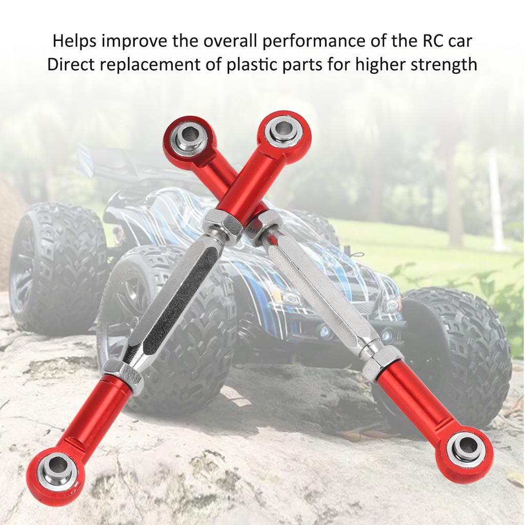2PCS Rear Suspension Tie Rod Steering Pull Rod Set for JLB for Truck Series 1Celsius10 RC Car