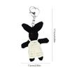 Cute Plush Rabbit Keychain Cartoon Doll Toy Big Ear Rabbit Pendant Keyring for Women Couple Bag Ornament Car Key Chain