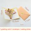 3D Pop-up Stil Kreative minimalistische Grußkarte Original Blumen Segenskarte Geburtstagsparty Einladung Brief Geschenk