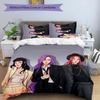 KPOP Hunter 3-teiliges Bettwäsche-Set Bettbezug Verschluss Enthält 1 Bettbezug & 2 Kissenbezüge für Alle Jahreszeiten Schlafzimmer Zuhause Wohnheim Dekor