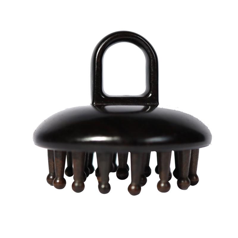 

Гребень для массажа кожи головы из фиолетового сандала и натурального рога овцы с терапией головы Гуа Ша