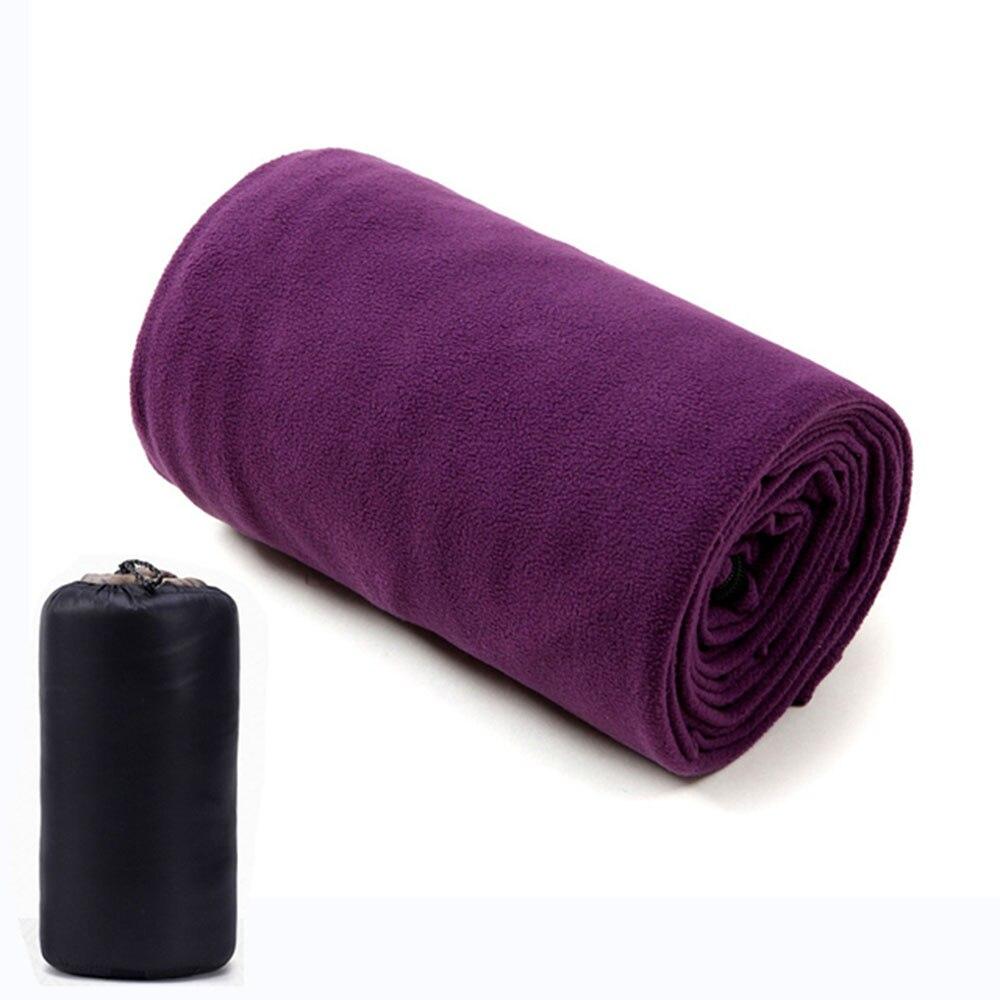 Fleece Sleeping Bag Portable Ultra-light Polar Travel Sheets for Adults Outdoor Camping Tent Bed Warm Sleeping Bag Liner фиолетовый