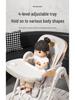 Multifunctional Baby High Chair (0-6 Years): Foldable, Convertible To Rocker, Recline & Sit Positions for Dining & Rest.