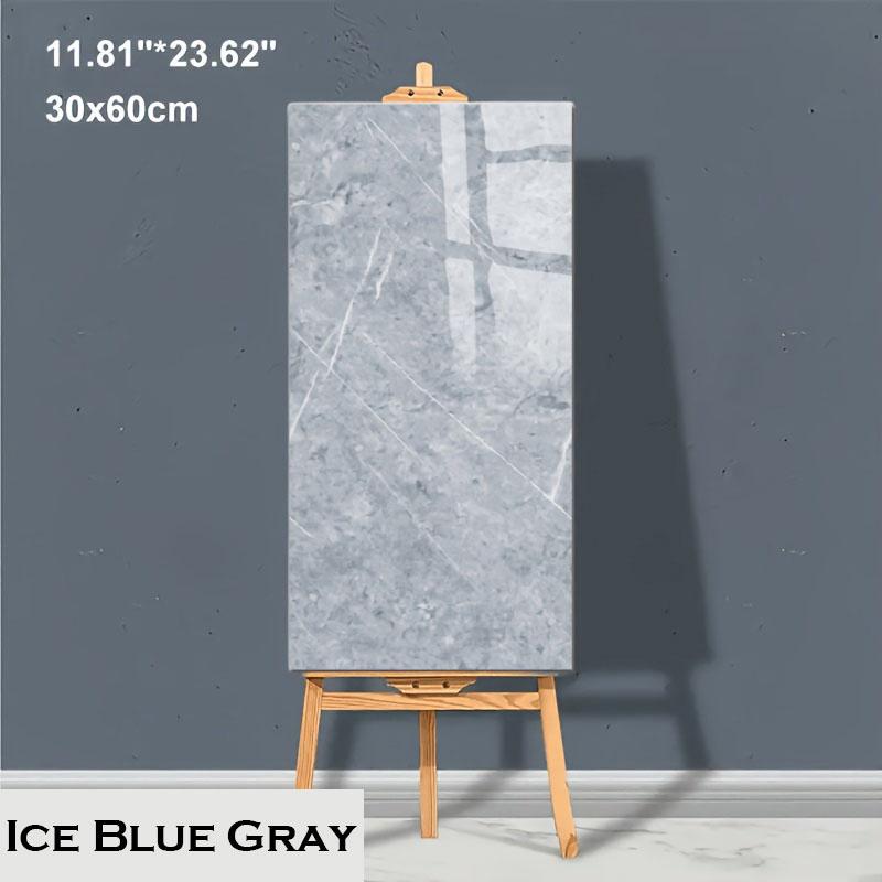 PVC Room Wall 30cmx60cm Wall Stickers Thick Self Adhesive Tiles Floor Stickers Marble Bathroom Ground Waterproof Wall Sticker