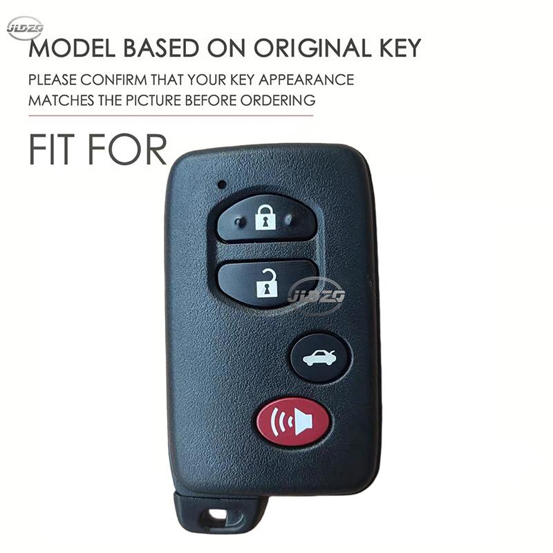 Smart Silicone Key Fob Remote Cover Case Housing Mount Fit For Toyota Rav4 Land Cruiser Camry Highlander Prado Prius 4 Buttons