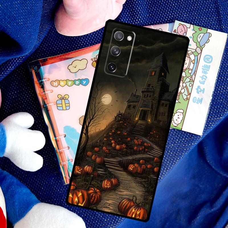 Halloween Pumpkin Case For Samsung Galaxy S26 Ultra S24 S23 S22 S21 S25 Ultra S10 S20 Plus S25 FE Cover Funda