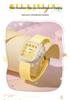 Sanda Fashion Color Block Kids' Silent Quartz Square Exam Watch – 3D Creative Unisex Design