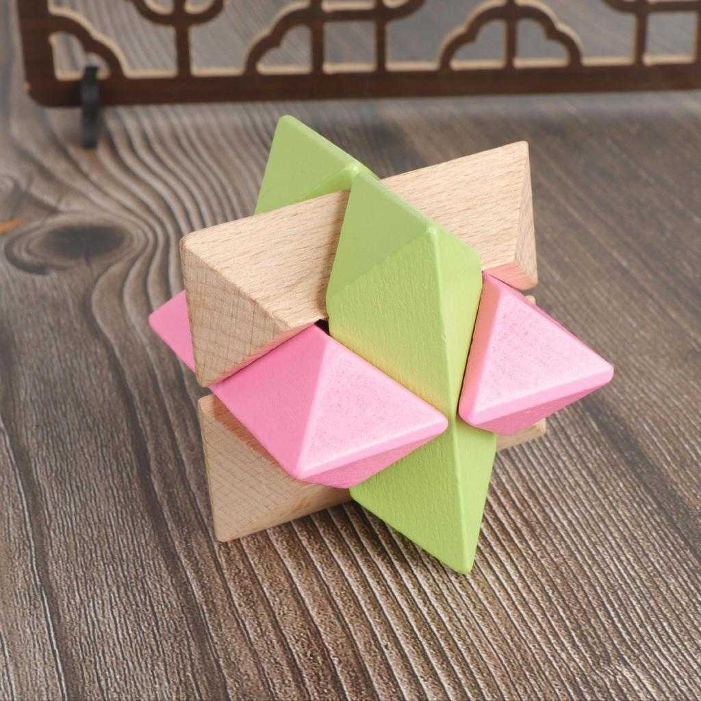 Kids' Educational Luban Lock IQ Puzzle Set: Assembly Toy for Stress Relief