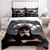 Skull Pattern Dress Bedding Set  Comforter Cover Gift for Bedroom,Includes 1 Cover and 2 Pillowcases, No InsertB250
