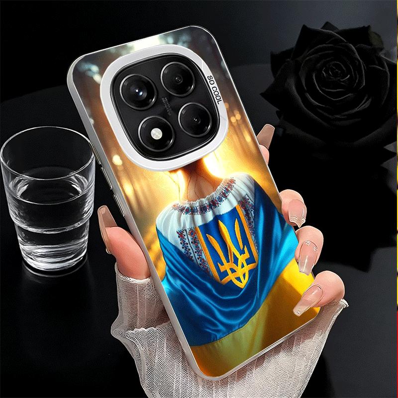 Niebiesko-żółta Ukrainka Miękkie etui na telefon do Samsung Galaxy S24 S25 FE S26 Edge S23 Ultra S22 Plus S21 + Odporne na wstrząsy Pokrowiec Tylny