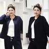 Women's Plus-Size Slimming Casual Long-Sleeve Baseball Jacket - Versatile Autumn Edition