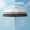 Large Umbrella for Men, Foldable Umbrella, Thickened Sun Umbrella, Student-Specific Sun Protection Umbrella, Black Rubber Reinforced Double-Person