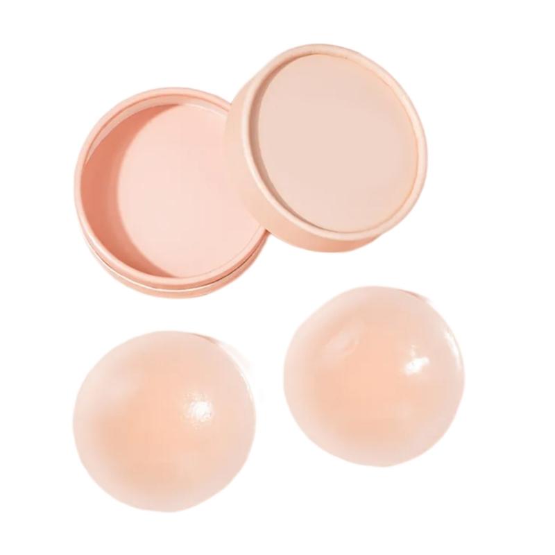 Nipple Cover 1Pair Seamlesses Self Adhesive Silicone Nipple Pasties for Women Girls Reusable, Sticky Breast Petals Gifts