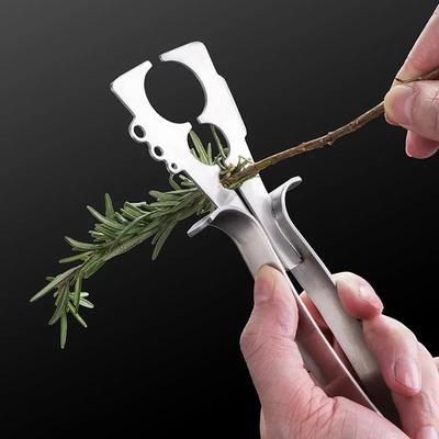 Kräuter Geschnitten Gewürze Küche Neuartige Küchenaccessoires Edelstahl Kräuterentferner Gadgets Werkzeuge Essen Bar Haus Garten