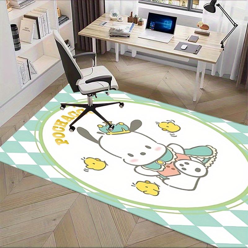 Office Rug Pochacco, Cute Anti-Slip Rug, Machine Washable for Living Room, Bedroom, Office, Multiple Sizes, Bedroom Mat, Decorative Mat, Durable Mat,