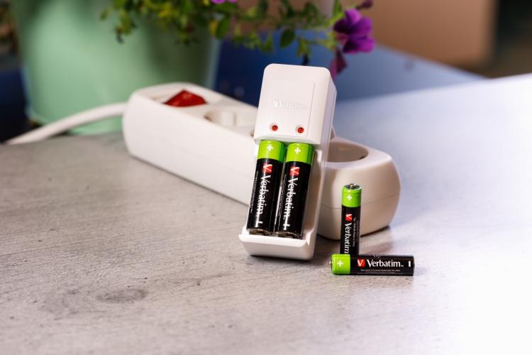 Verbatim 49517 Rechargeable Batteries NiMH AA HR6 2500mAh (4 pcs/Pack)