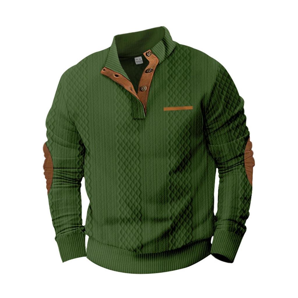Spring And Autumn Men's Standing Collar Sweatshirt Is Outdoor Casual Sweaters Tops KTB