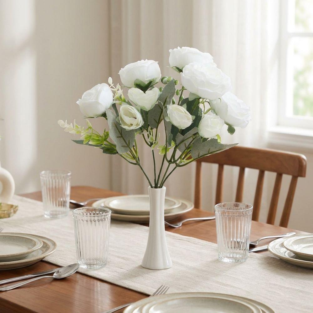Real Touch Fake Peony Flowers with Stems Peony Bouquet Lifelike Fake Peony Bouquets  Wedding
