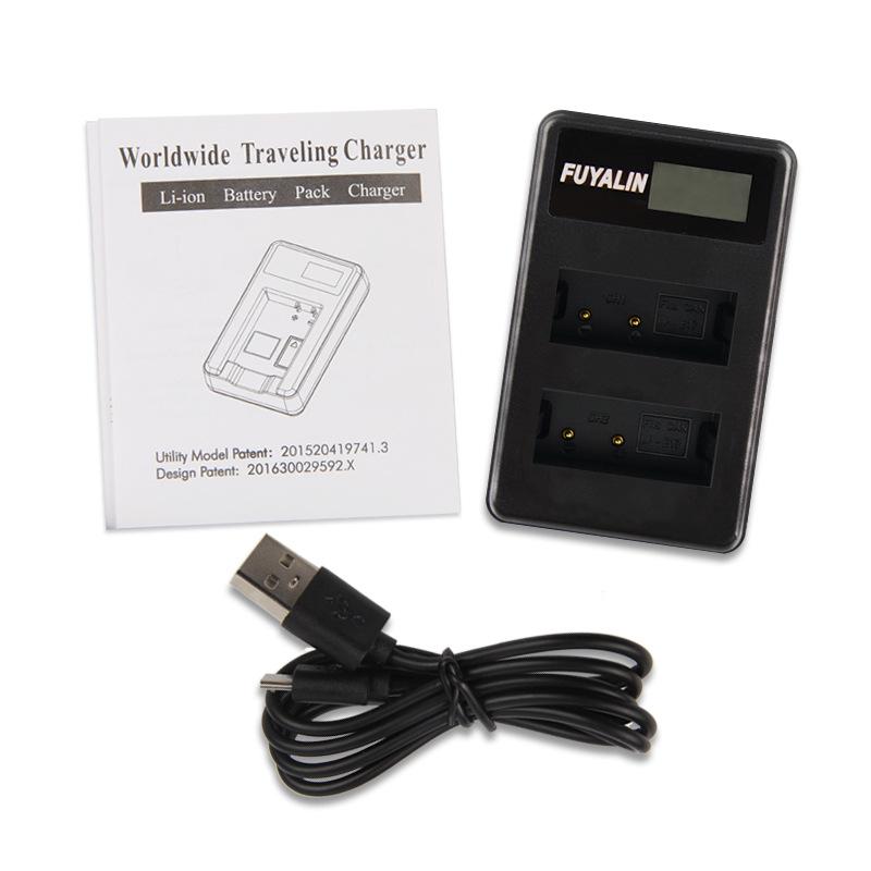 FUYALIN LP-E17 USB Dual Charger for EOS 750D 760D M3 LC-E17C