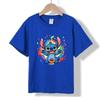 XH30 MINISO 2026 Sommer Neues Bedrucktes Baumwoll-T-Shirt mit Rundhalsausschnitt für Kinder von 1-16 Jahren, Jungen und Mädchen