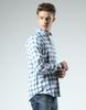 Camicia a quadri da uomo vestibilità regolare | Maniche lunghe | Colletto spread | Taschino frontale | Camicia elegante e casual da uomo
