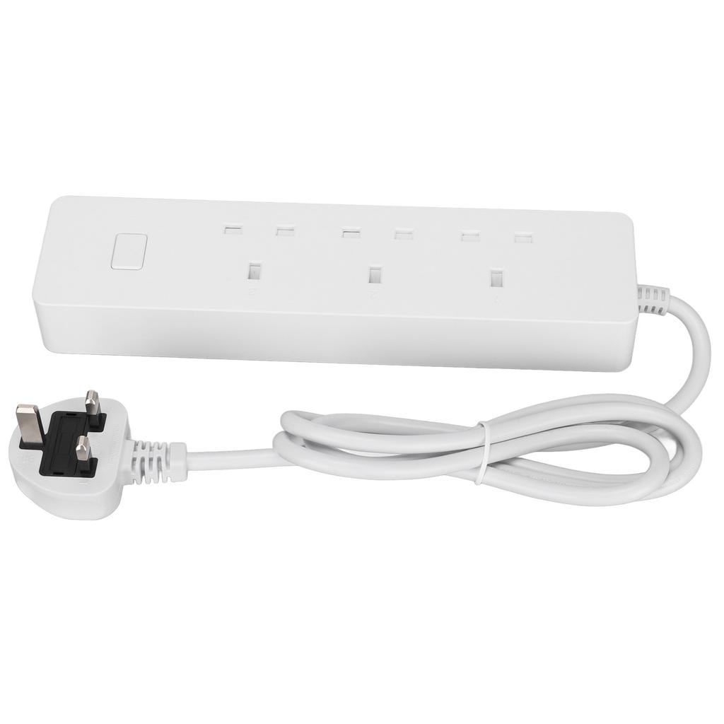 Smarte Steckdosenleiste WLAN Smart Plug mit 3 AC-Steckdosen und 2 USB-Ladeanschlüssen für Zuhause, Schule, Büro