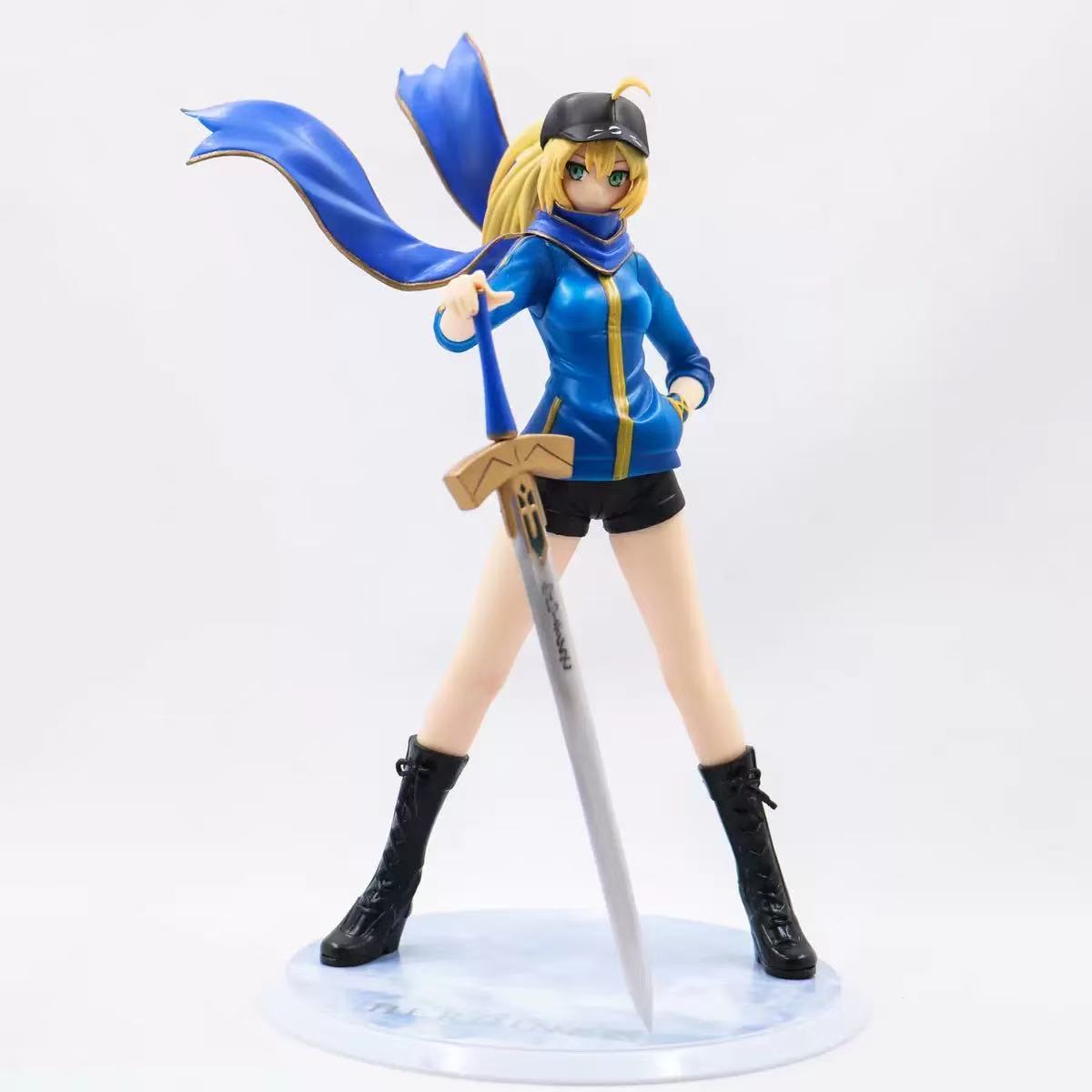 

22СМ Фигурка Альтрии Пендрагон Аниме Fate Stay Night Милая Крутая Подставка Настольная Кукла Модель Игрушка Подарок Коллекция Украшения ПВХ with box