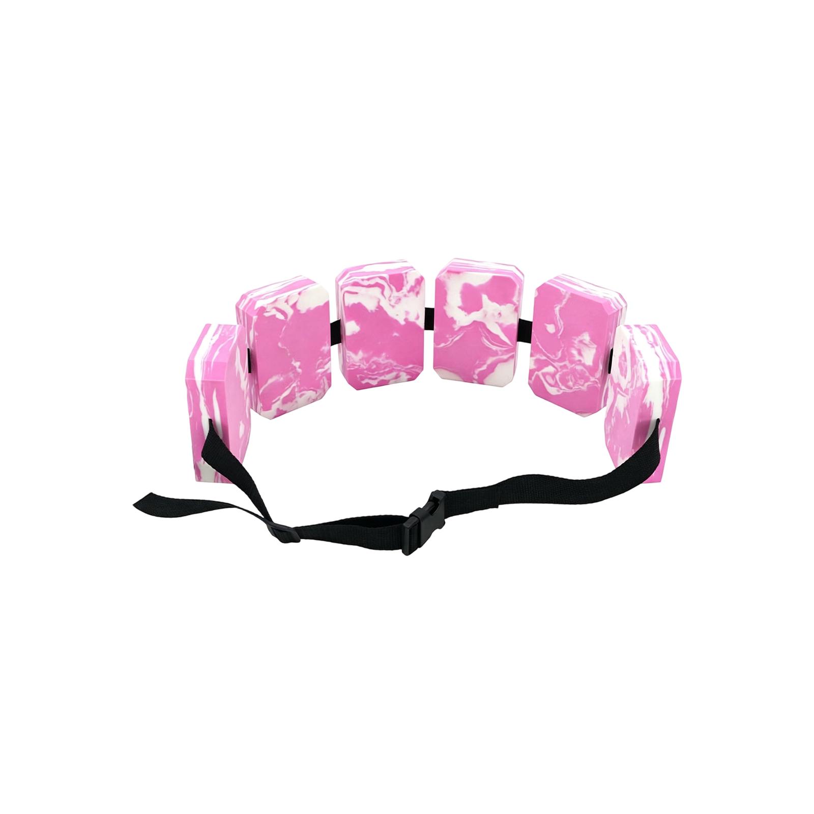 

Adjustable Floating Swim Belt with Segmented Foam Blocks and Secure Buckle for Water Exercise and Training One Size розовый